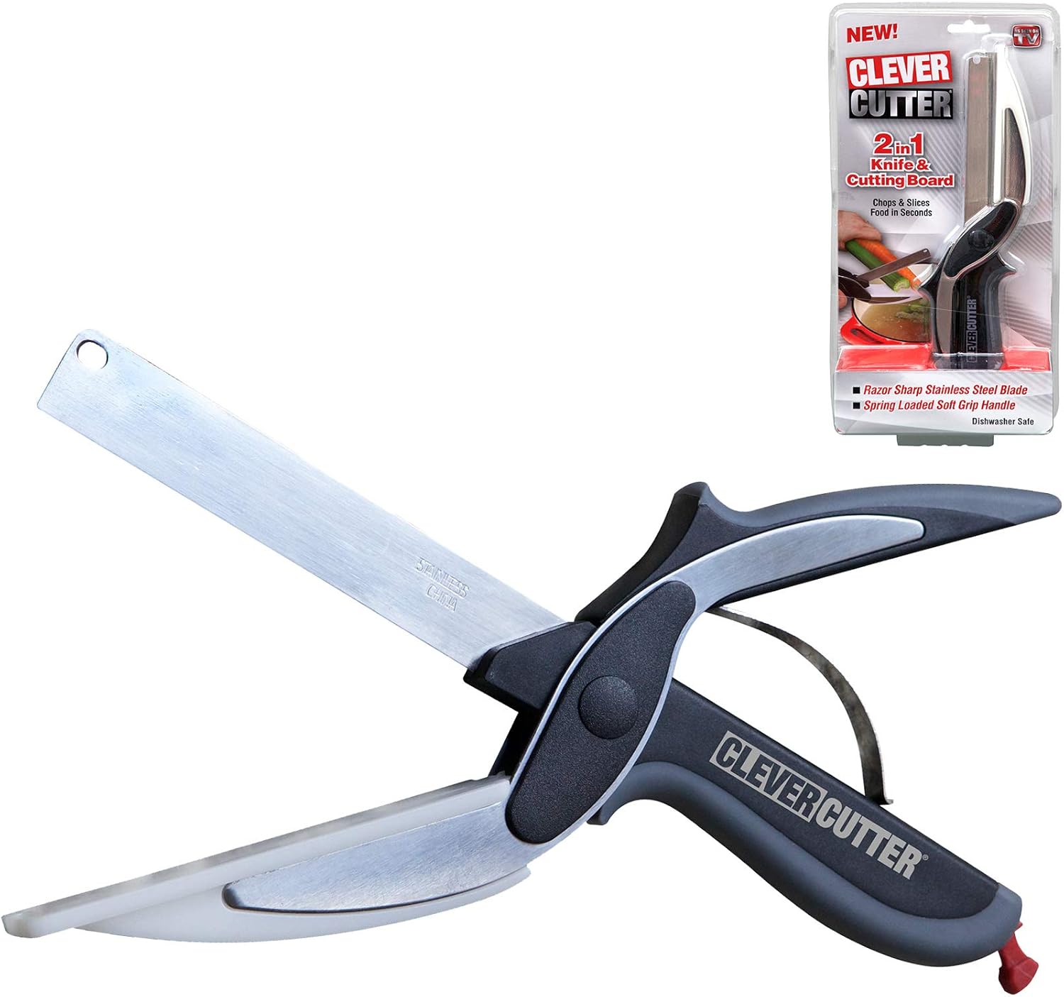 Clever Cutter 2in1 Food Chopper Replace your Kitchen Knives and