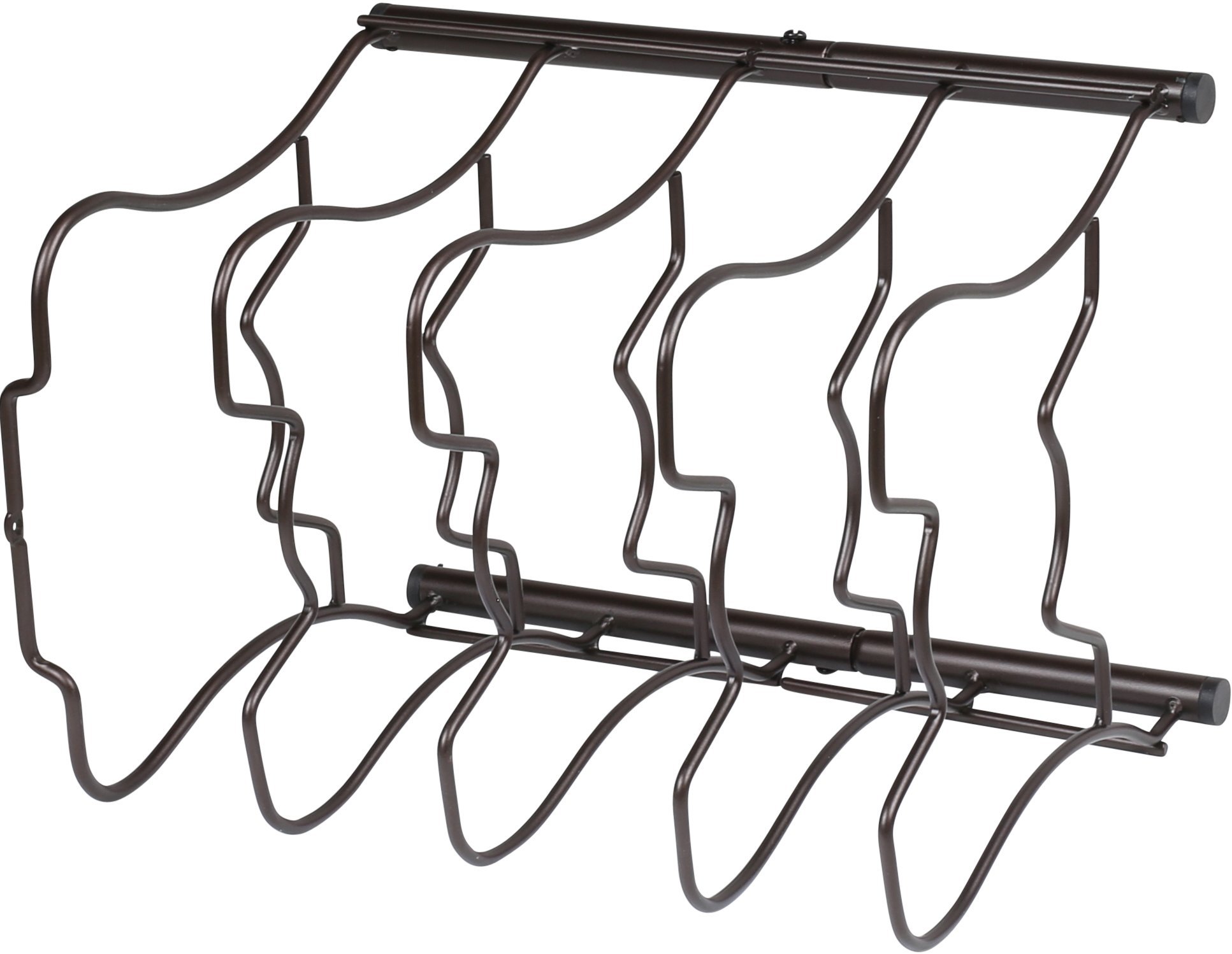 SimpleHouseware 4 Compartments Pan Organiser Rack, Bronze