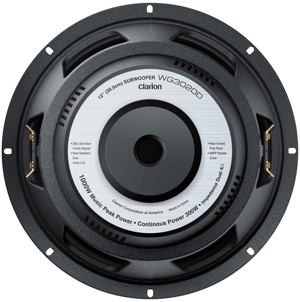 Amazon.com: Clarion WG3020D 12-Inch Dual 4-Ohm Voice Coil Subwoofer