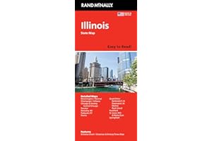 Rand McNally Easy to Read: Illinois State Map