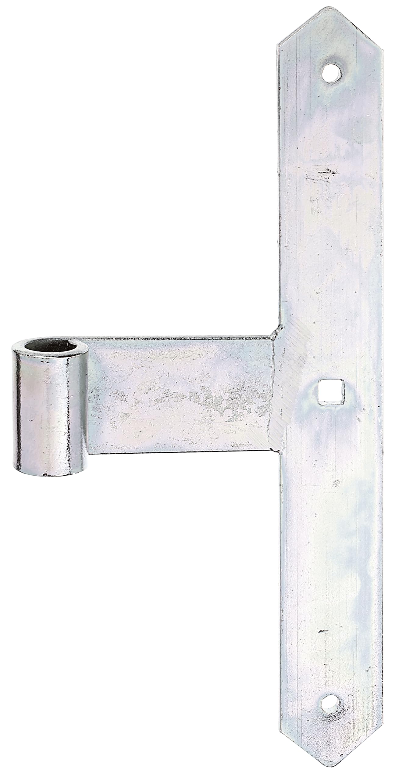 ALBERTS Modern White Galvanised Gate Hinge Straight with Pointed Tip