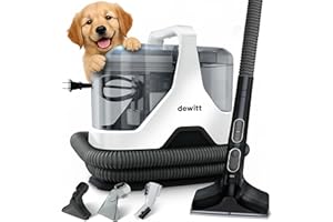 DeWitt Spot Genie Pro Portable Carpet Cleaner Machine, Upholstery Cleaner – Lightweight 7.7lb Pet Stain & Odor Remover with 4 Cleaning Tools, Compact Design for Home, Car, and Furniture