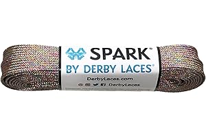 Derby Laces Rainbow Mirage Spark Shoelace for Shoes, Skates, Boots, Roller Derby, Hockey and Ice Skates