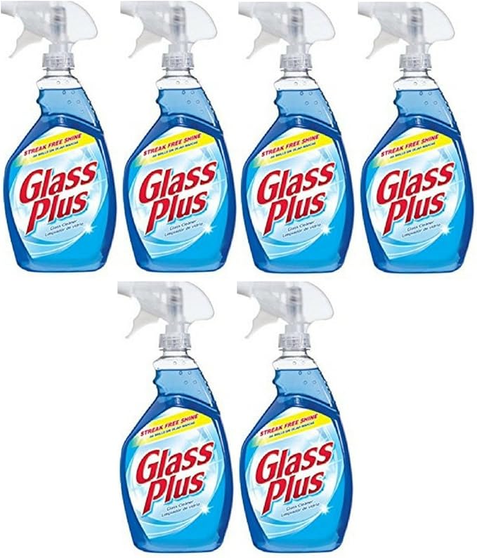 Glass Plus Glass Cleaner, 32 fl oz Bottle, MultiSurface Glass Cleaner
