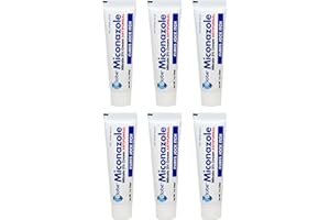 Miconazole Globe (6 Pack) 2% Nitrate 2% Antifungal Cream, Cures Most Athletes Foot, Jock Itch, Ringworm and More. 1 OZ Tube