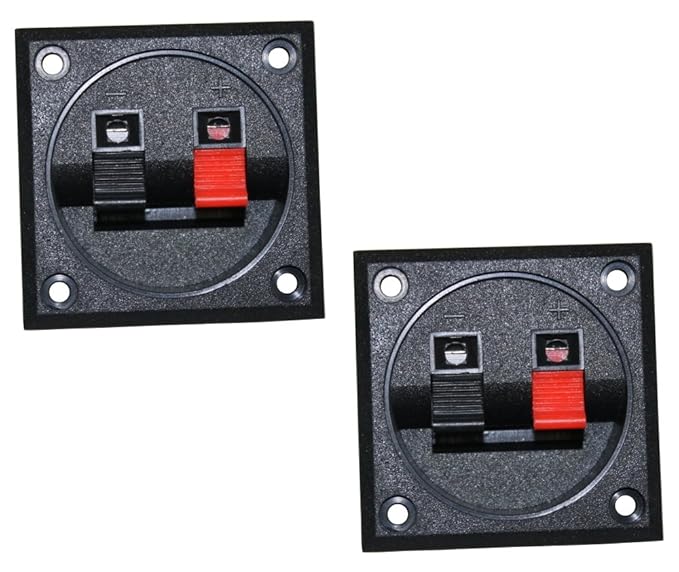 Aerzetix: 2 X Lautsprecher Anschluss-Terminal 2-polig 37/47mm 56/56mm