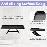 JXMTSPW TV Top Shelf Screen Adjustable Monitor Bracket 2pcs Black 300x125mm view 5