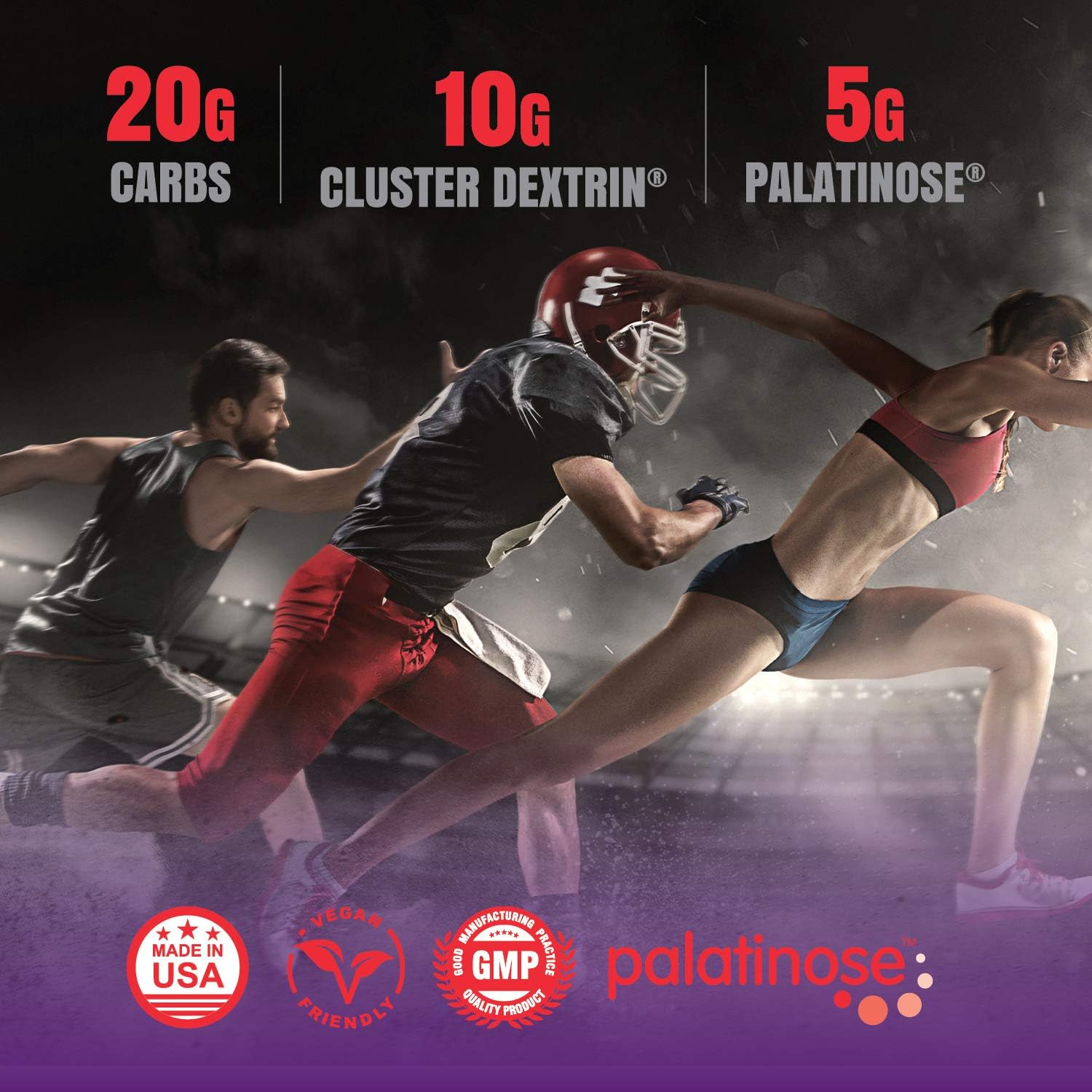 Granite® Intra-CARB Advanced Carb Supplement (Fruit Punch) | 20g Carbs + 10g Cluster Dextrin + 5g Palatinose | Train Longer Harder. No Crash or Bloat | Soy Free. Gluten Free. Vegan | Made in USA: Health & Personal Care
