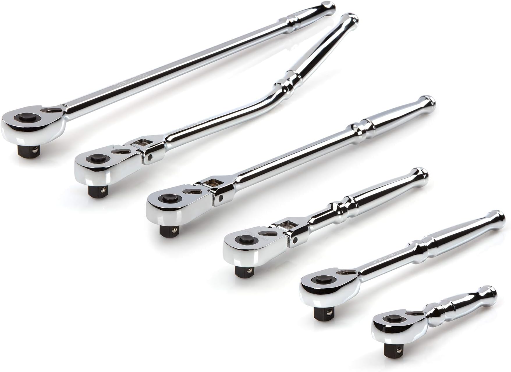 TEKTON 3/8 Inch Drive Quick-Release Ratchet Set, 6-Piece | SRH99114