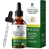 Lukaree Vitamin C Serum for Face – Brightening Vitamina C Facial Serum with Sodium Hyaluronate | Evens Skin Tone & Smooths Fine Lines | Antioxidant-Rich Beauty Product for All Skin Types,1 Fl Oz