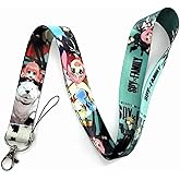 Pinstant Spy Family Manga Anime 17.7" Neck Lanyard Keychain Holder ID Badge Mobile Phone Pin Strap