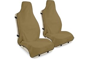 DREAMANIA Waterproof Seat Cover Towel, 2PCS Premium Sweat Carseat Protector, Perfect for Universal Anti-Slip Car Truck SUV Se