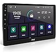 Pyle Double DIN Car Stereo Receiver - 6.95 Inch Back & 10 inch Monitor 1080P HD Touch Screen Bluetooth Car Radio Audio Receiver r - WiFi/GPS/AM/FM Radio, Mirror Link for Android/iOS