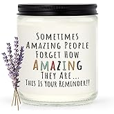 Craftique Gifts for Women, Birthday Gifts for Women- You're Amazing Candle- Friendship/Thank You/Inspirational Gift for Woman Her Friend Teacher Mom Girlfriend Sister Bestie Lavender