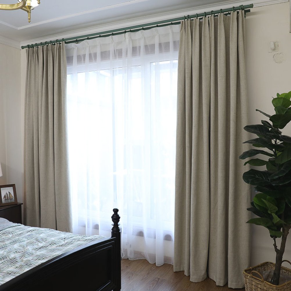 Amazon Com Full Blackout Punch Free Curtain Modern Curtains