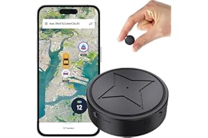 JEQUEMU GPS Tracker for Vehicles, Strong Magnetic Car Vehicle Tracking Anti-Lost, No Monthly Fee, No Subscription, Multi-Function GPS Mini Locator with Free App, 2025 Upgraded
