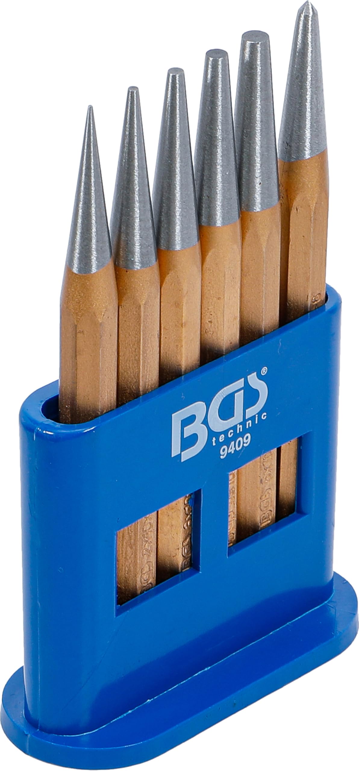 BGS 9409 | Drift Punch / Center Punch Set | 120 mm | 1 - 5 mm | 6 pcs.