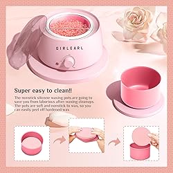 Waxing Kit for Women and Men, GIRLEARLE Wax Warmer