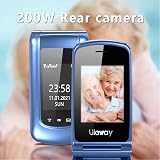 CHAKEYAKE G380D Senior Flip Phone Big Button 2G GSM SOS 1000mAh Blue view 8
