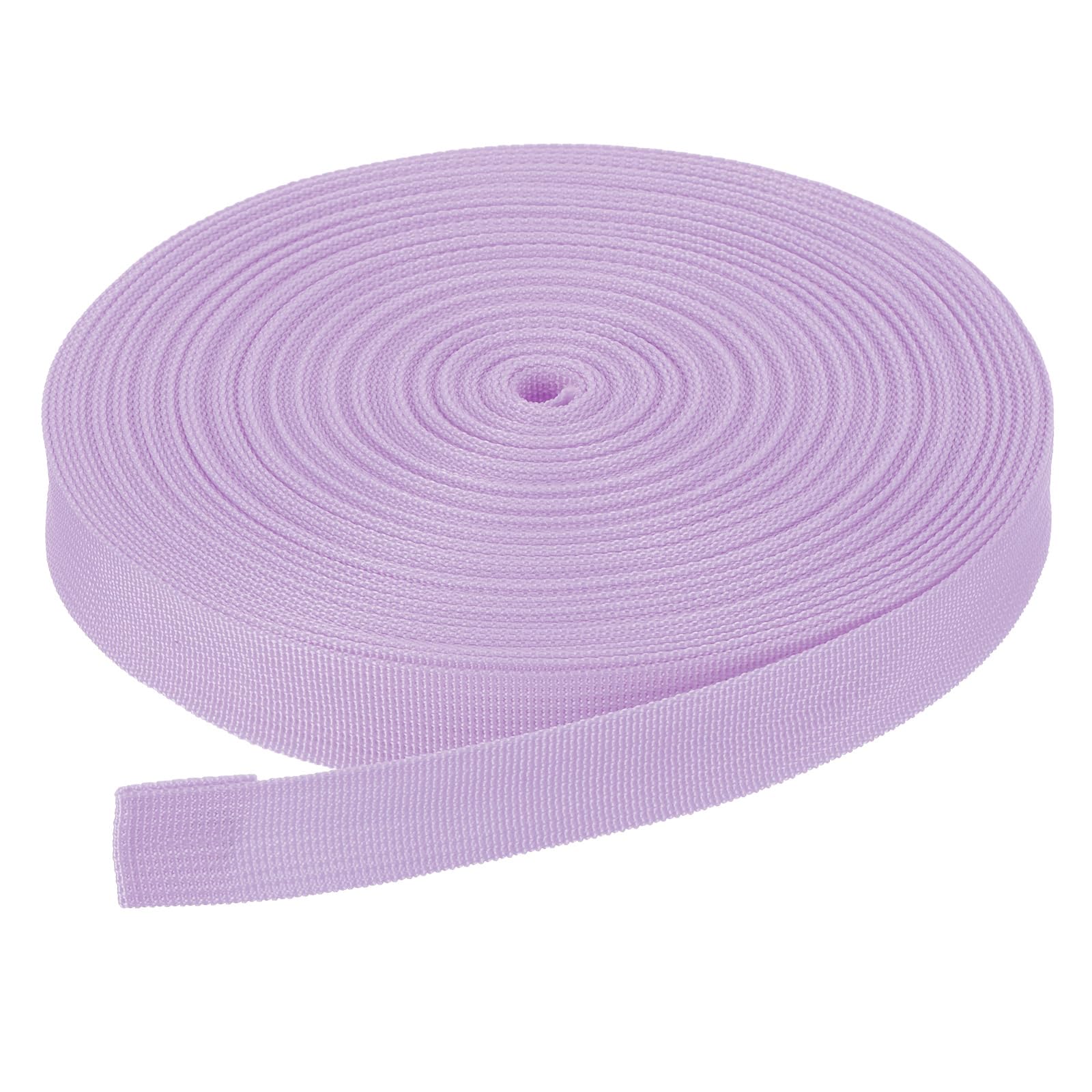 DMiotech 50 Yard x 1 Inch Width Nylon Webbing Strap Poly Flat Webbing Strapping for DIY Craft Backpack Strapping, Sewing, Outdoor Gear Repair, Pink Purple