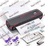 Aixiqee Black Inkless Portable Printer Wireless for