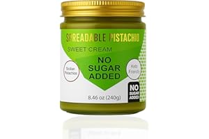PISTEST Spreadable pistachio - Sweet Pistachio Cream Spread – No Sugar Added, No Palm Oil, High Fiber, Keto Friendly, High Protein, Gluten-Free (8.46 oz)