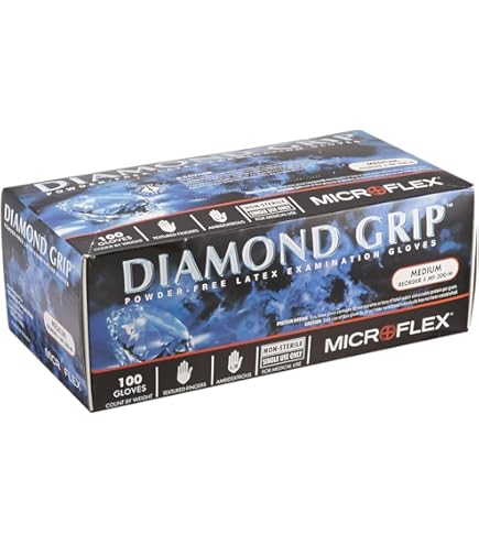 Amazon.com: Microflex Inc Dgp-350-S Diamond Grip Plus Pf Gloves