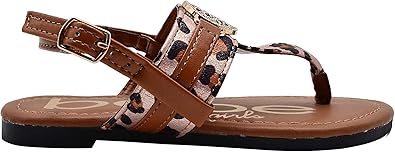 kids leopard print sandals