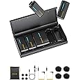 7RYMS iRay DW40 Wireless Lavalier Microphone System with 4 Transmitter, Noise Cancellation, 656ft Range, 12.5H Working, Lapel Mic for iPhone Android Camera PC, Podcast Live Streaming Interview