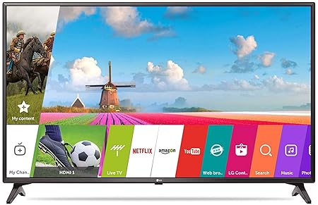 LG 108 cm (43 Inches) Full HD LED Smart TV 43LJ554T (Black) (2017 model)