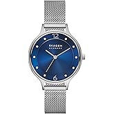 Skagen Anita Women's Watch with Stainless Steel Bracelet, Mesh or Leather Band
