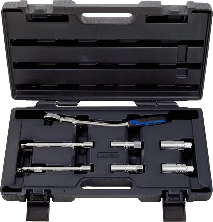 KS Tools 918.1274 Chromeplus Verlängerung 1/2", 5,1 Cm — Für Stecknüsse, Robustes Chrom-Vanadium