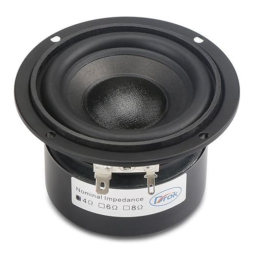 title=DROK® 3,5 pollici altoparlanti 30W HIFI subwoofer con 85 dB ad alta sensibilità,