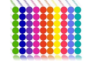 1400 PCS Colored Dot Stickers Round Color Coding Labels Classroom Must Haves, Circle Dots Labels Price Stickers Polka Circle Dot Stickers Label Stickers for Kids Office, Classroom Decor, Papers Etc