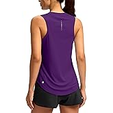 SANTINY Women's Sleeveless Workout Tops Lightweight Tennis Yoga Athletic Running Shirts Racerback Tank Tops for Women