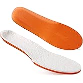 Knixmax Outdoor Warm Wool Insoles for Women Cushion Thermal Winter Inserts for Boots Shoes Replacement Soft Lambswool Inner Sole Comfort Sheepskin Fleece Liners for Cotton Slippers White US 9 /EU40