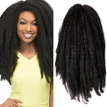 Amazon Com Pack Of 3 Afro Kinky Marley 18 Inch Synthetic Braids