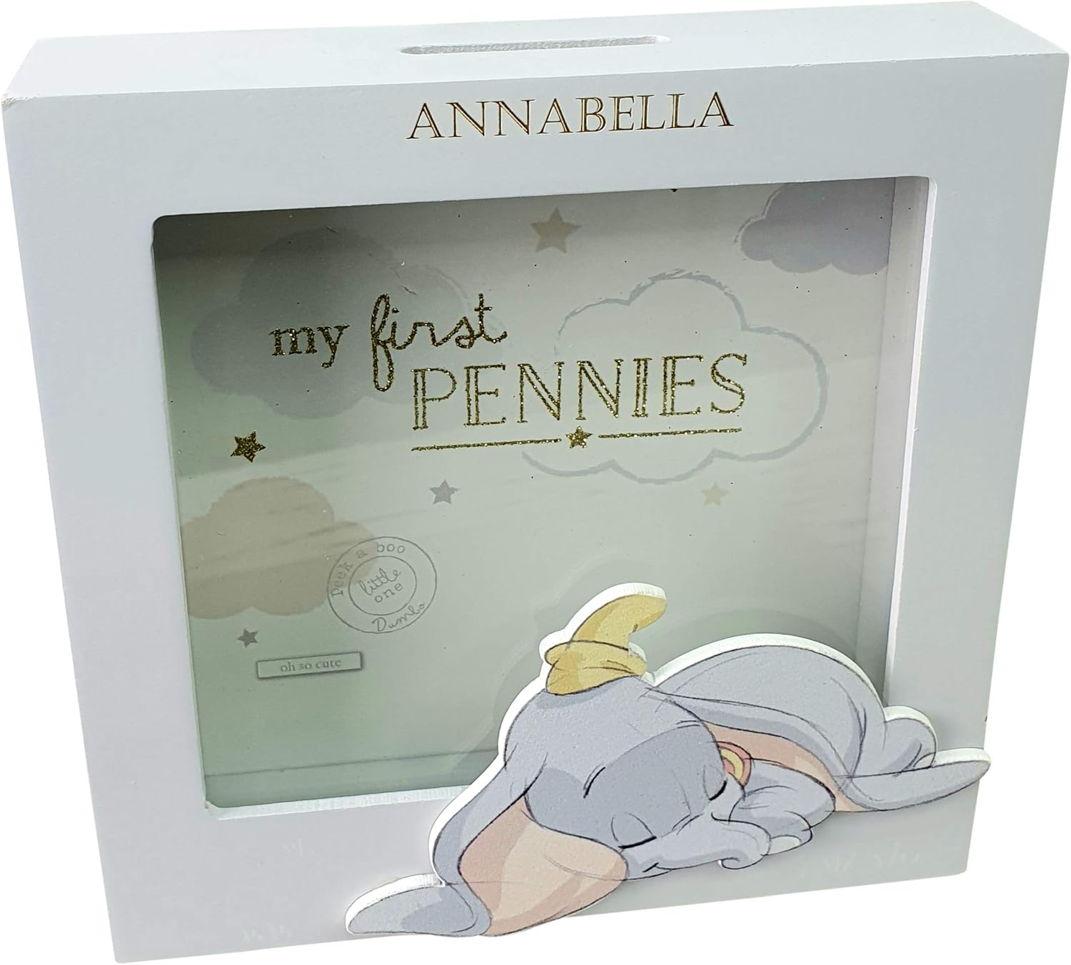 Personalised Engraved Baby Money Box Saving Bank Box Baby Disney Dumbo Gift Amazon.co.uk Baby