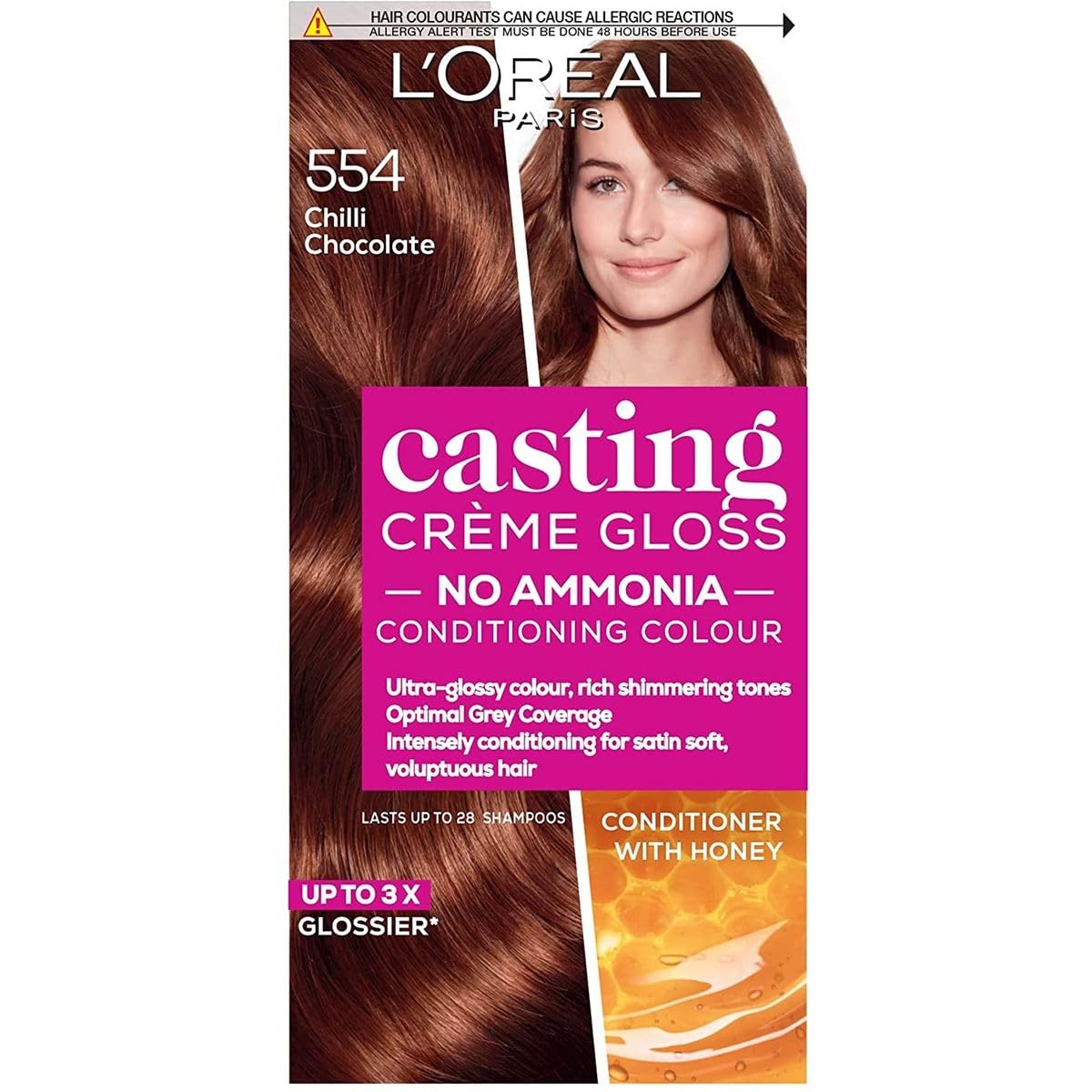 L'Oréal Paris Casting Crème Gloss, Semi-Permanent Hair Dye, Radiant & Natural Colour, No-ammonia, Semi-Permanent Hair Colour Lasts 32 Washes, Shade: 600 Dark Blonde