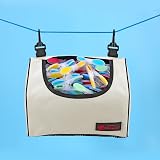 Vinsani Clothes Peg Bag Premium Waterproof Wearable Storage 300 Pegs Cream view 9