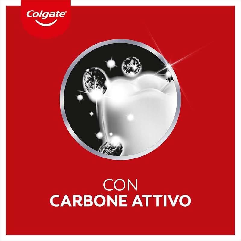 Dentifricio Sbiancante Max White Carbon 4 Confezioni da 75 ml I Dentifricio Minerale Delicato Al Carbone Attivo Per Denti Bianchil I Sbiancantemento denti I Bianco naturale