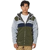 U.S. Polo Assn. mens Uspa Tri Color-block 2 Stripe Sherpa Hoodie