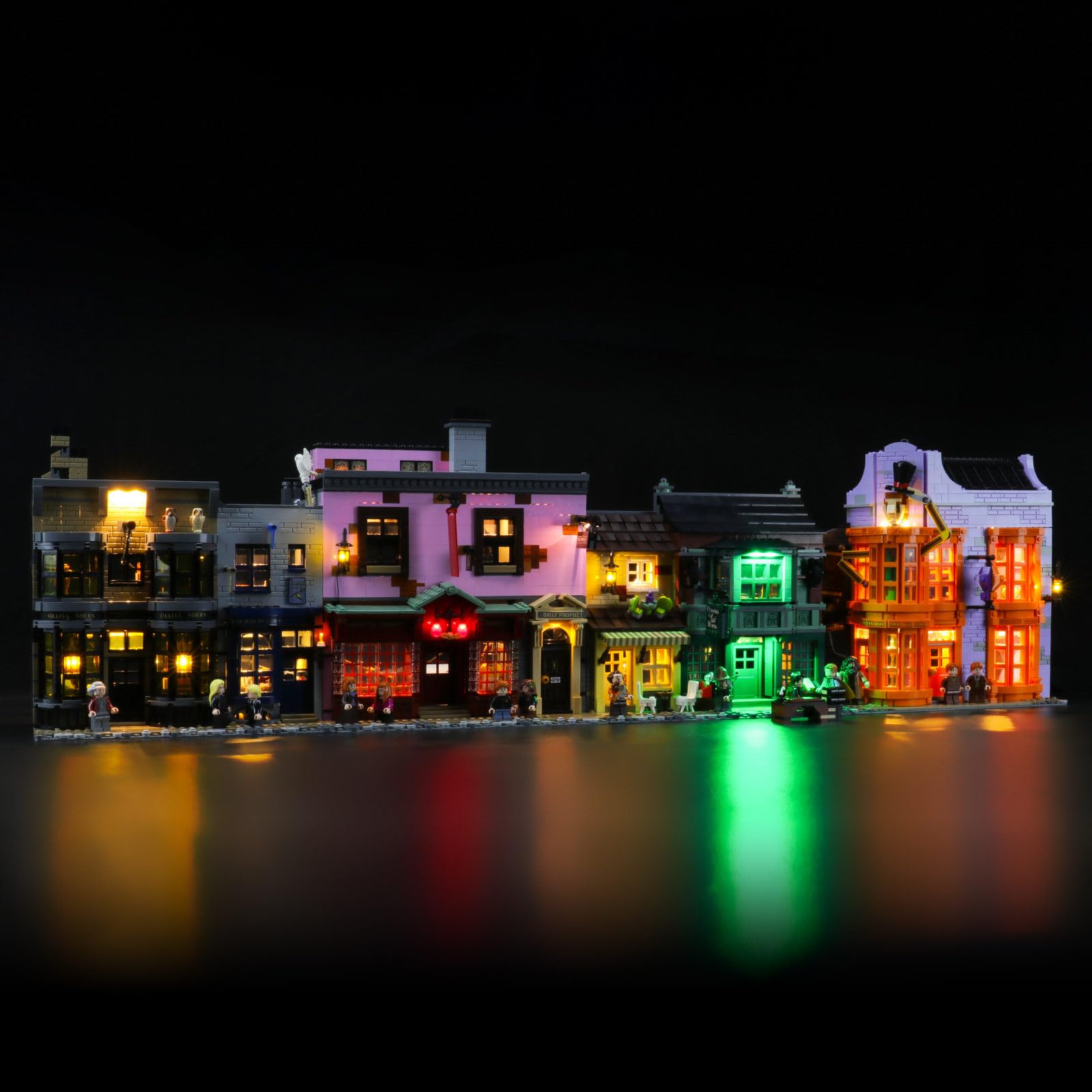 MENZAVA LED Light Set Compatible with LEGO 75978 Diagon Alley Harry Potter Building Blocks Model - Model Set NOT Included
