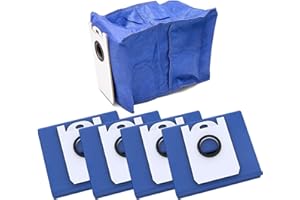 VRTYVEYBB Dust Bags For BObsweep For Dustin/For Orb-i/For Ultra-Vision Robot Vacuum Cleaner, 4.6L Large Capacity Vacuum Cleaner Dust Bags, Disposable Dust Bag Replacement(5 Pack)