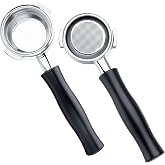 Normcore 58mm Bottomless Portafilter Fits Nuova Simonelli, Victoria Arduino Espresso Machine, Naked Portafilter with 18g Basket, Black Anodized Aluminum Handle