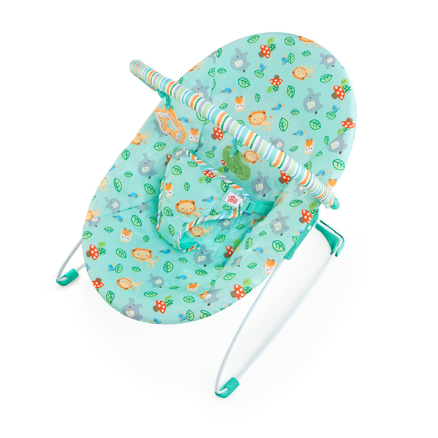 bright starts pink safari bouncer