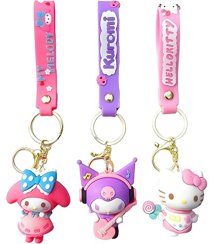 Amazon.com: Hello Kitty Soft Touch PVC Key Ring : Clothing, Shoes