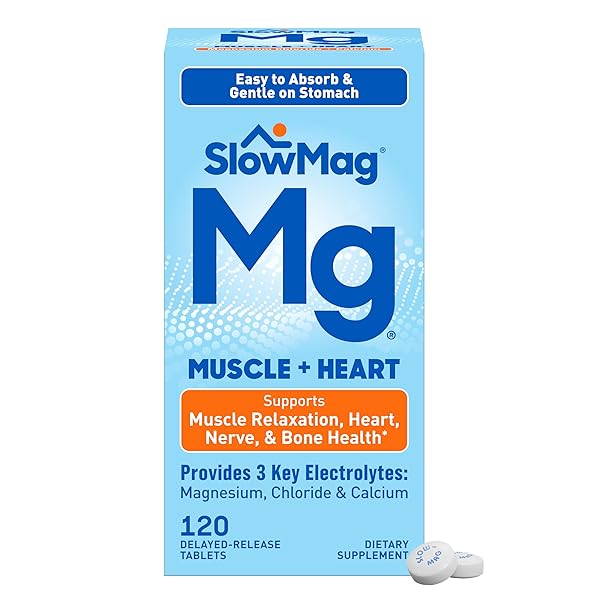 SLOWMAG MUSCLE & HEART MAGNESIUM CHLORIDE SUPPLEMENT WITH...