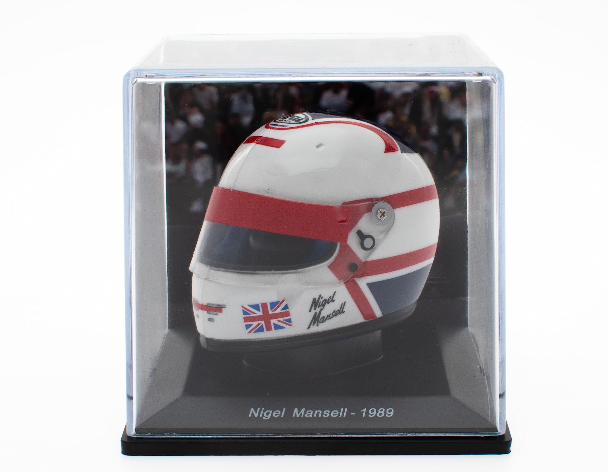 OPO 10 - Formula 1 Helmet Compatible with Ferrari F1: Nigel Mansell 1989-1/5 Scale - CAS07