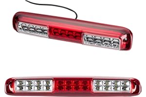 Cxdar Third 3rd Brake Light, LED High Mount Stop Light for 1999-2007 Chevy Silverado GMC Sierra 1500 2500 3500 HD Classic, Rear Center Cab Roof Tail Cargo Lamp, Red Lens